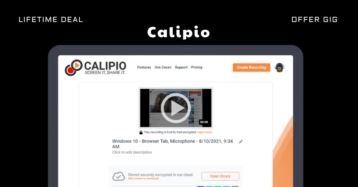 Read more about the article Calipio Lifetime Deal | Secure & Efficient Screen Recording