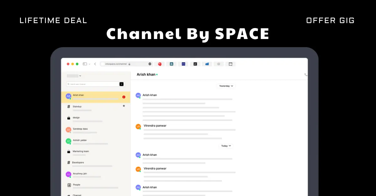 Channel By SPACE Lifetime Deal