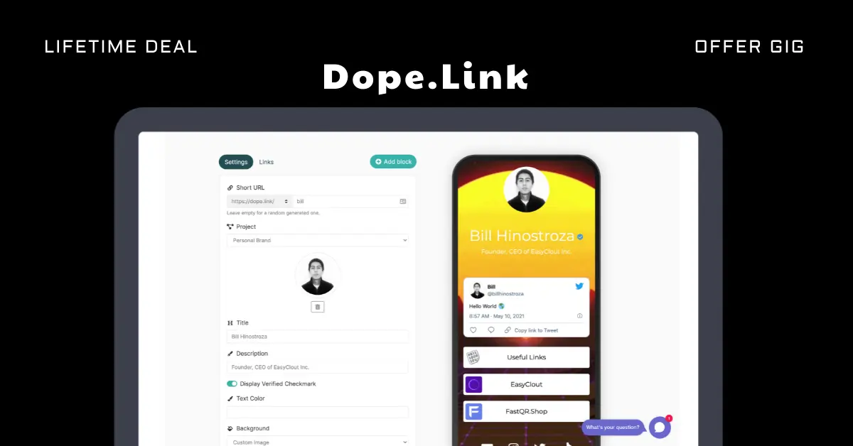 Read more about the article Dope.Link Lifetime Deal | All-In-One Link & Bio Page Creator