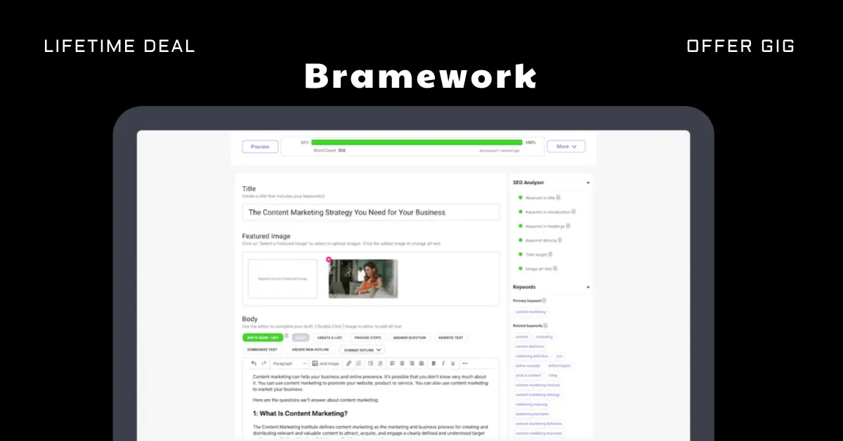 Read more about the article Bramework Lifetime Deal | A Game-Changing Writing Assistant