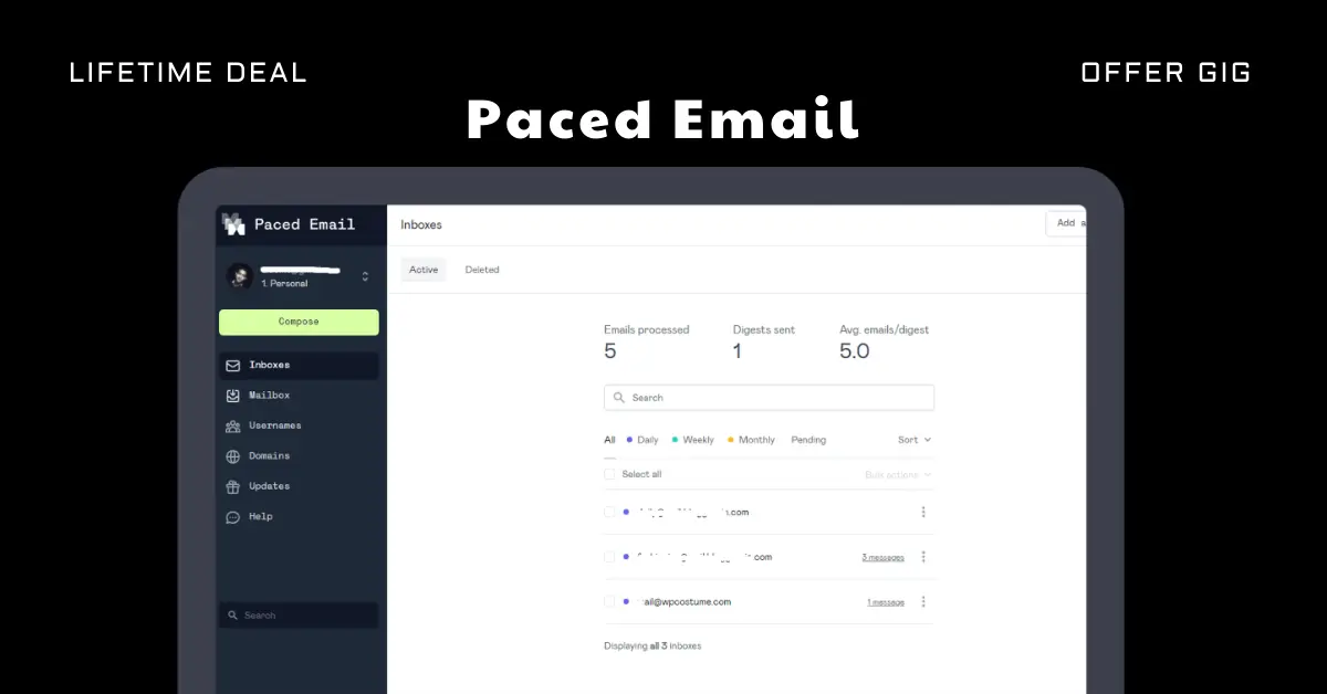 You are currently viewing Paced Email Lifetime Deal | Schedule Email Notifications