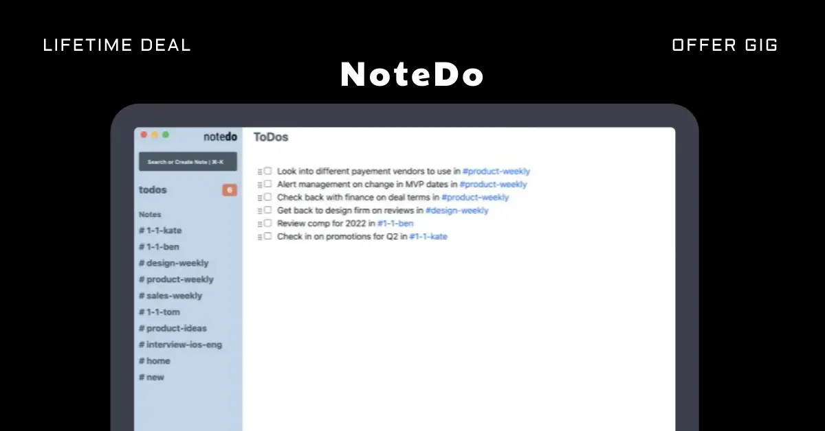 Read more about the article NoteDo Lifetime Deal | Keep Your Tasks Organized With Notes