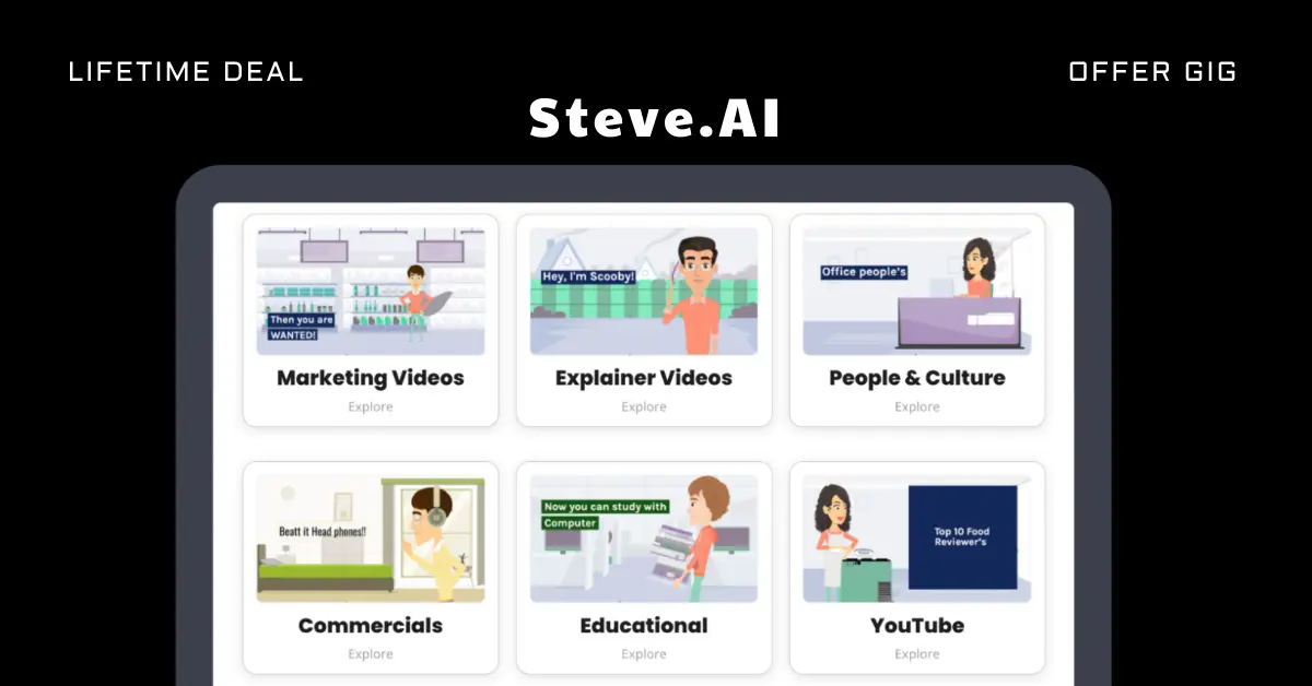 Read more about the article Steve.AI Lifetime Deal | Start Creating Awesome Videos