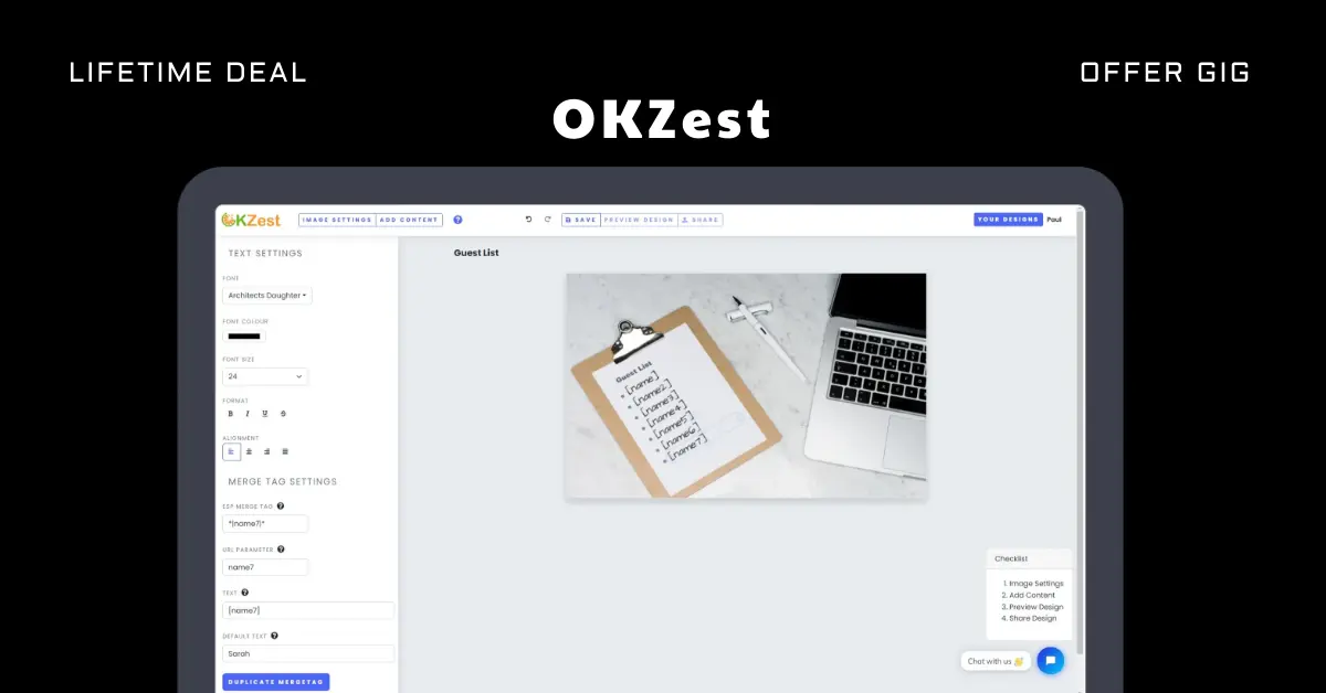 Read more about the article OKZest Lifetime Deal | Personalized Image Text Generator
